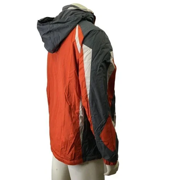 CHAPS MEN'S WATER RESISTANT FLEECE-LINED‎ HOODED JACKET /COAT LG NWT